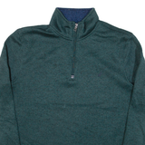 NAUTICA Mens Fleece Green 1/2 Zip L