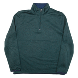 NAUTICA Mens Fleece Green 1/2 Zip L