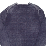 BOSS Lightweight Mens Jumper Grey V-Neck Tight Knit L