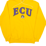 CHAMPION ECU Mens Yellow Hoodie USA S