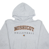 CHAMPION Mischicot Volleyball Mens Grey Hoodie USA M
