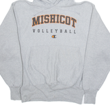 CHAMPION Mischicot Volleyball Mens Grey Hoodie USA M