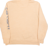 CARHARTT 12-14 Womens Orange Hoodie L