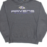 NFL Ravens Football Mens Grey Hoodie USA M