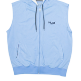 H2O Mens Blue Hoodie Full Zip L
