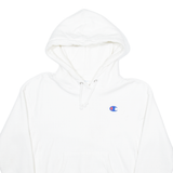 CHAMPION Mens White Hoodie S