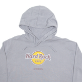 HARD ROCK CAFE Crop London Womens Grey Hoodie L