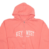 PACIFIC & COMPANY Key West Florida Womens Pink Hoodie Full Zip USA M