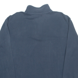 CARHARTT Tall Mens Sweatshirt Blue 1/4 Zip L