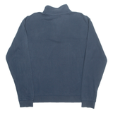 CARHARTT Tall Mens Sweatshirt Blue 1/4 Zip L
