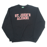 CHAMPION St John's Alumni Mens Sweatshirt Black USA M