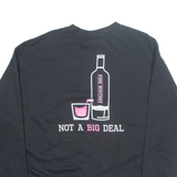 CHAMPION Pink Whitney Mens Sweatshirt Black XL