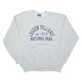 MV SPORT Lassen Volcanic National Park Mens Sweatshirt Grey USA XL