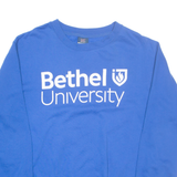MV SPORT Bethel University Mens Sweatshirt Blue USA L