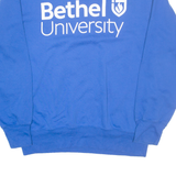 MV SPORT Bethel University Mens Sweatshirt Blue USA L