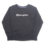 CHAMPION Mens Sweatshirt Black L
