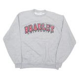 CHAMPION Bradley University Mens Sweatshirt Grey USA L