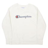 CHAMPION Womens Sweatshirt Cream M