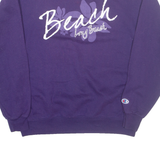 CHAMPION Long Beach Mens Sweatshirt Purple M