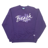 CHAMPION Long Beach Mens Sweatshirt Purple M