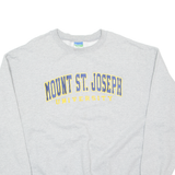 CHAMPION Mount St Joseph University Mens Sweatshirt Grey USA 2XL