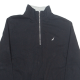 NAUTICA Mens Sweatshirt Black 1/4 Zip M
