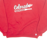 RUSSELL ATHLETIC Colorado Red Wings Mens Sweatshirt Red USA L