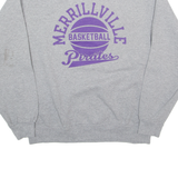 JERZEES Merrillville Basketball Mens Sweatshirt Grey USA M