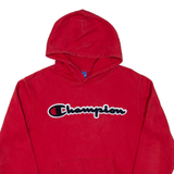 CHAMPION Boys Red Hoodie 15-16Y