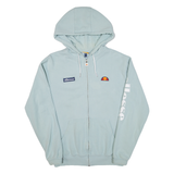 ELLESSE Womens Blue Hoodie Full Zip UK 10