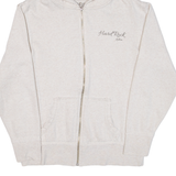 HARD ROCK CAFE Lisbon Womens Grey Hoodie Full Zip L