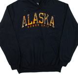 GILDAN Alaska Homer Spit Mens Black Hoodie M