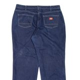 DICKIES Workwear Womens Jeans Blue Relaxed Straight W36 L31
