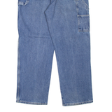 DICKIES Carpenter Workwear Mens Jeans Blue Relaxed Tapered Stone Wash W40 L32