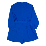 JACK WILLS Belted Womens Playsuit Blue Wide-Leg UK 14