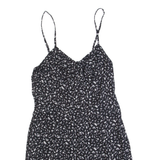 SUPERDRY Womens Playsuit Black Floral Wide-Leg M