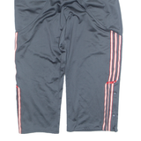 ADIDAS Side Pop 3/4 Mens Track Pants Grey Straight S W32 L23