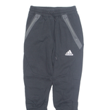 ADIDAS Mens Joggers Black Tapered XS W24 L27