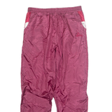 SPORTINO Mens Track Pants Maroon 90s Nylon Tapered XL W30 L30