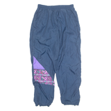 SHELL Mens Track Pants Blue 90s Tapered S W28 L27