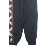 Mens Track Pants Black Tapered L W29 L31