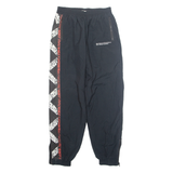 Mens Track Pants Black Tapered L W29 L31
