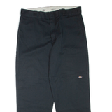 DICKIES Mens Trousers Black Regular Straight W38 L32
