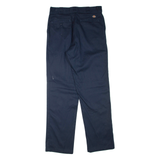 DICKIES Mens Trousers Blue Regular Straight W32 L34