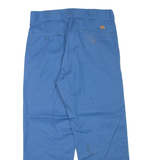 DICKIES Mens Trousers Blue Regular Straight W32 L27