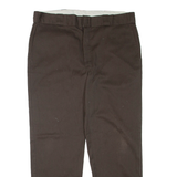 DICKIES Mens Trousers Brown Regular Tapered W38 L30