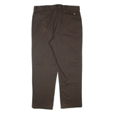 DICKIES Mens Trousers Brown Regular Tapered W38 L30