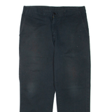 DICKIES Mens Trousers Black Regular Tapered W32 L30