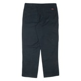 DICKIES Mens Trousers Black Regular Tapered W32 L30