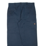 DICKIES Mens Trousers Blue Regular Straight W38 L30